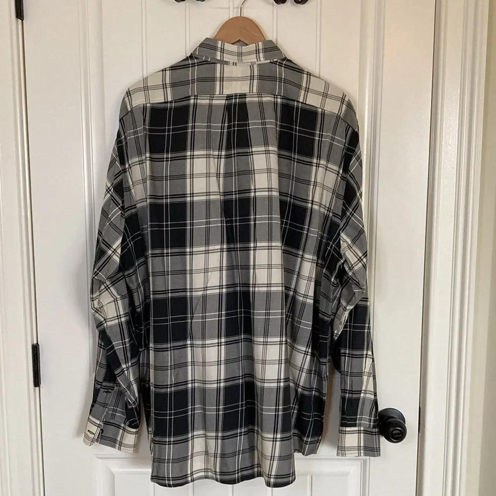 Polo by Ralph‎ Lauren Men's Whitfield Button Up Shirt Size XXL Black White Print